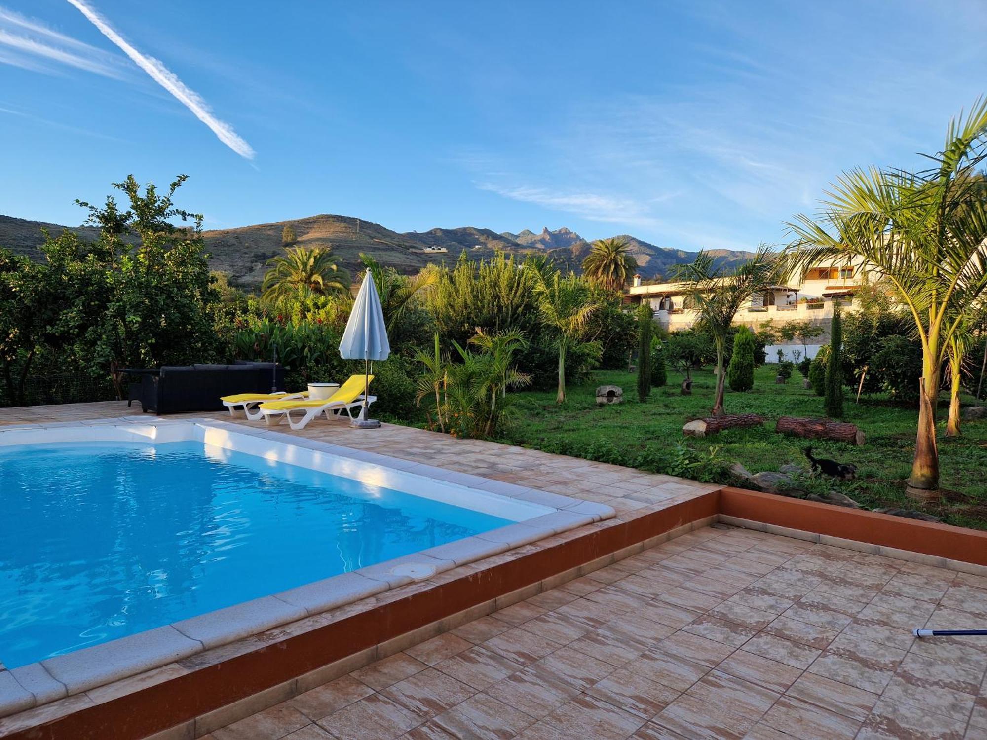 Casa Con Piscina, High-Speed Wi-Fi Y Vistas Villa Santa Brigida  Exterior photo